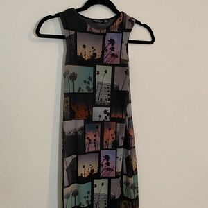 Nasty Gal palm tree mesh dress